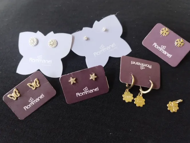 Kit de brincos / Pingente - Romannel