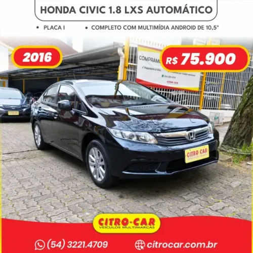 Honda Civic Sedan LXS 1.8/1.8 Flex 16V Aut. 4P 2016