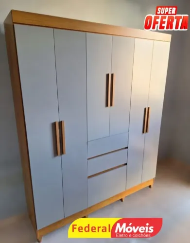 Guarda Roupa 6 Portas Novo - Espaço e Estilo no Seu Quarto!