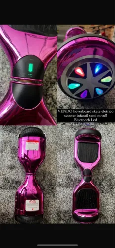 Hoverboard Elétrico Infantil - Bluetooth e LED