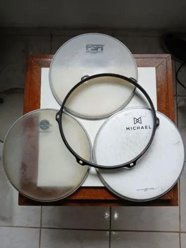 Três peles 10" + Aro 10"