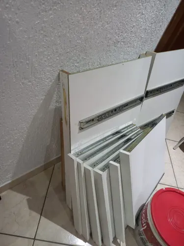 Kit com 6 peças medidas 45x45 prontas para montar sapateiras , MDF náutico