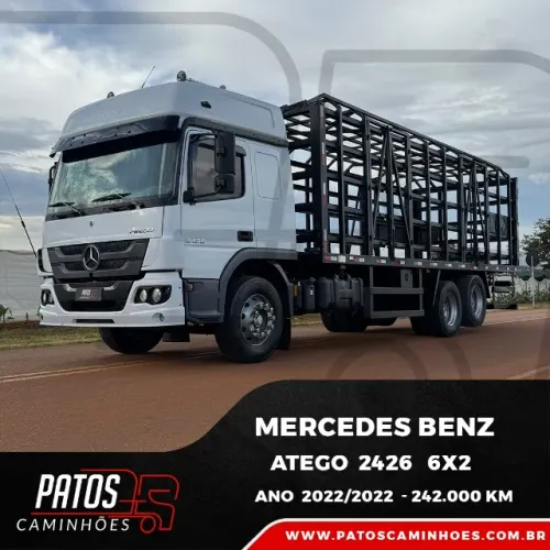 MERCEDES BENZATEGO 2426 6X2 2022/2022 CAMINHAO DE GÁS