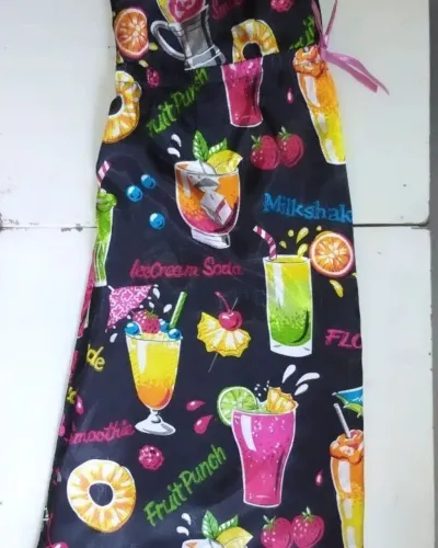Camisola de verão infantil, com estampa de drinks
