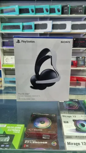 Headset Sem Fio Gamer Sony Pulse Elite Bluetooth USB PS5 Branco - NOVO