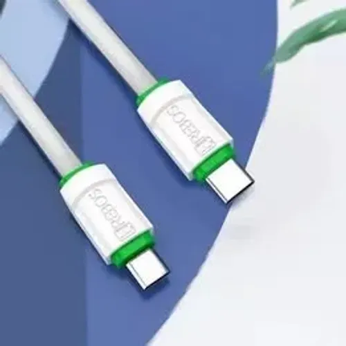 Cabo com Detalhes Coloridos Tipo C x Tipo C 1 Metro HS-133