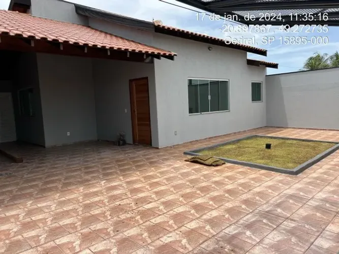 CEDRAL (SP) Casa 227m2 em Terreno de 390m2