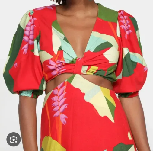 Vestido longo Heliconia Farm