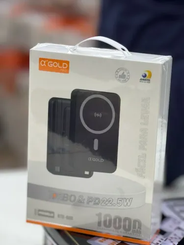 Power Bank 10000 mAh com Carregamento Rápido 22.5W carregador portátil