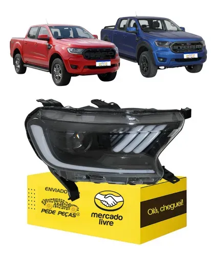 Farol Direito Ranger Mustang 2017 18 19 20 21 22 2023 Direito/passageiro
