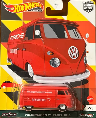 Hot Wheels Volkswagen T1 Panel Bus Porsche