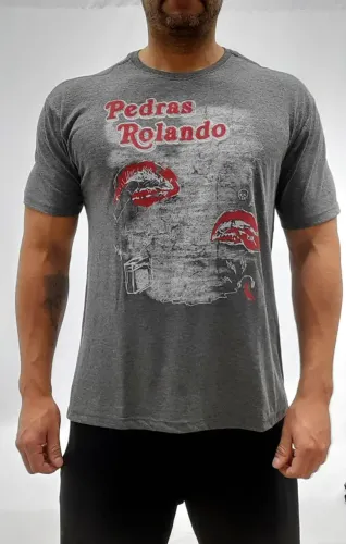 Camiseta Masculina Reserva 100% algodao premium - Estilo Rock Rolling Stones