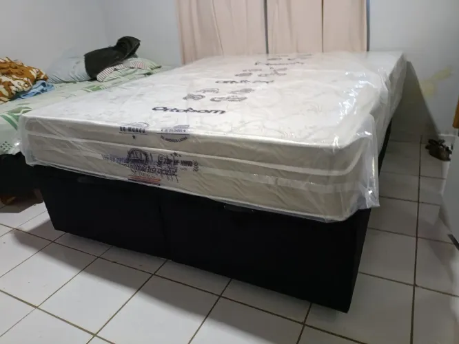 Cama Box baú Airtech spring pocket molas ensacadas 158x198