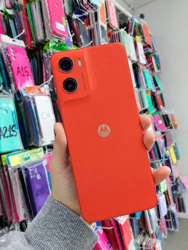 Lançamento ? motorola G06 laranja 128GB biometria Câmera 50MP proteção IP64