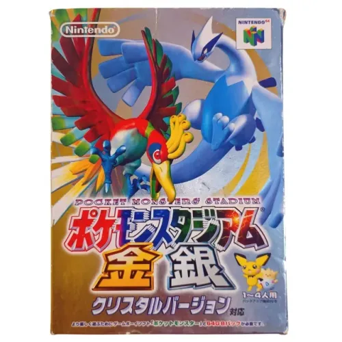 Cartucho Nintendo 64 Japonês - Pokemon Stadium: Gold and Silver CIB - Original