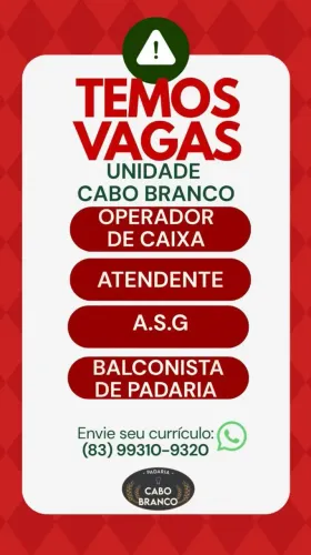 Vaga de emprego 