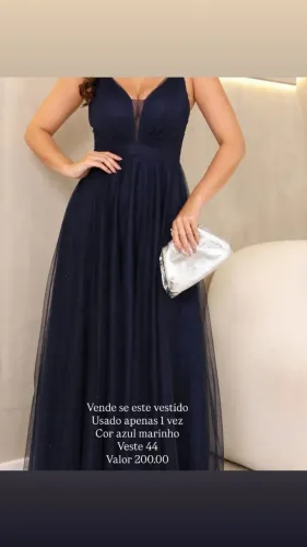 Vestido Azul Marinho