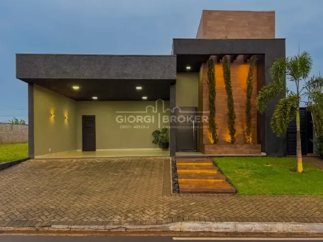 Casa de Luxo no Condomínio Villagio Donzelini - São José do Rio Preto-SPCom 3 Quartos, 1 S