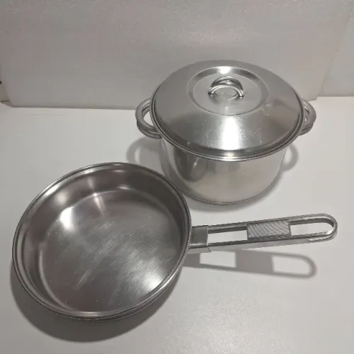 Frigideira e Caçarola 20cm Fundo de Cobre Tramontina Solar Aço inox antigo