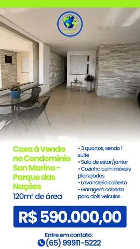 Casa à Venda no Condomínio San Marino - Parque das Nações