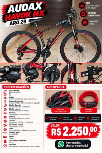 Bicicleta Audax Havoc Aro 29