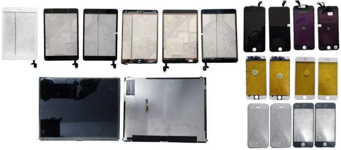 Display e Tela Vidro e iPhone 6 7 + iPad 2 E iPad Mini 1 2 - Lote No Estado