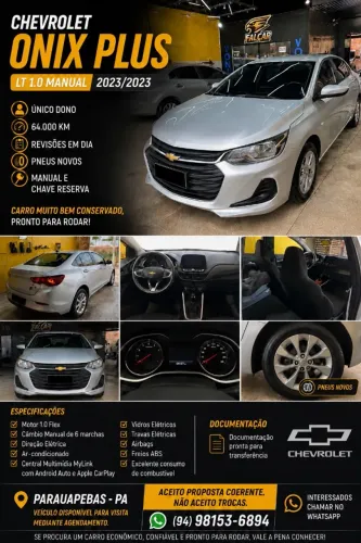 Chevrolet Onix Plus LT 1.0 12V Flex Mec. 4P 2023