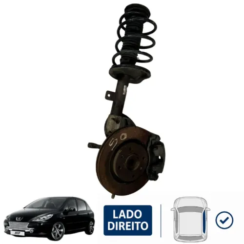 Torre Suspensão Telescópio direito Peugeot 307 2009