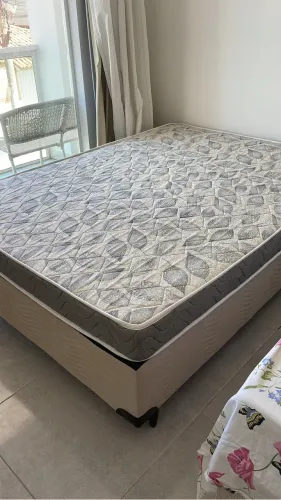 Cama box casal com colchão
