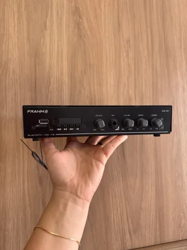 Amplificador de som ambiente frahm slim 1000 app 40W