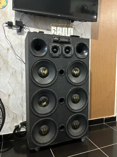 Caixa De Som Ativa 6x10 Bluetooth Automotiva Modulo 800w Rms