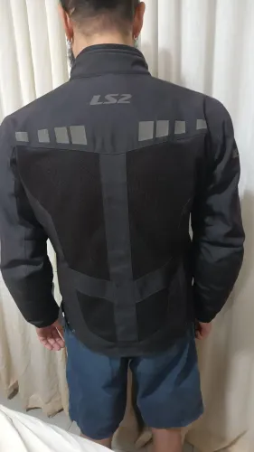 Jaqueta LS2 Predator Man P Acolchoada c/ almofadas removiveis<br>