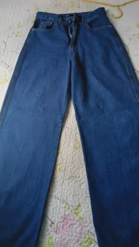 Calça jeans feminina wide leg 38