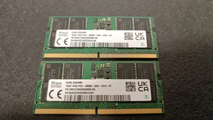 Memória RAM 32GB (2x16GB) 4800MHz - Notebook