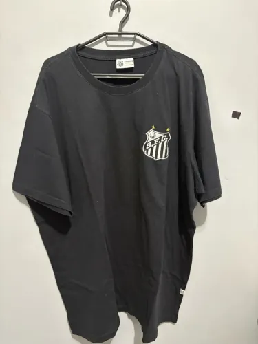 Camiseta Santos Plus Size Preta Original Tamanho 52