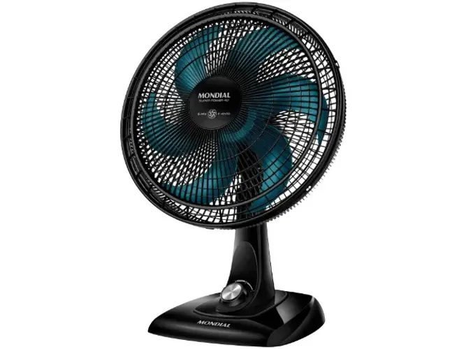Ventilador De Mesa Mondial 40cm Super Power VSP-40 6 Pás 110V 140W 3 Velocidades Novo