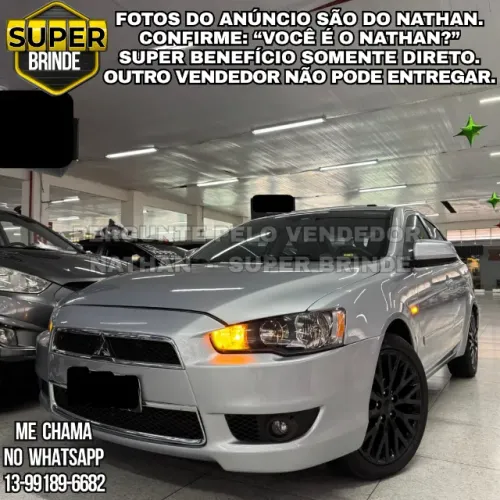 LANCER HLE 2.0 AUT FLEX 2017 - 147 MIL KM - SEDAN ESPORTIVO + CONFORTO + DESEMPENHO 160 CV