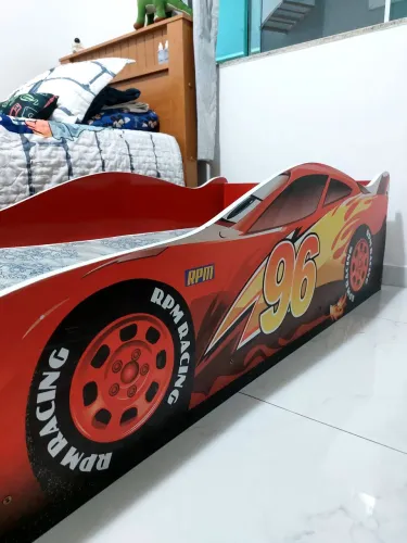 Cama Infantil Carro com Colchão