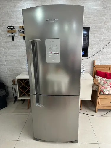 Geladeira Brastemp inox inverse 220v. Ac cartão e frete disponível.