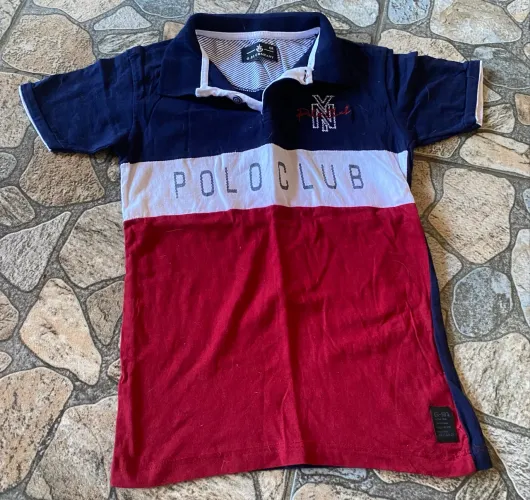 PROMOÇÃO - Camisa Polo Tricolor "Polo Club"