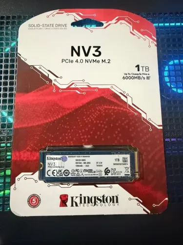 SSD NVMe Kingston NV3 1TB PCIe 4.0 - Novo, Lacrado