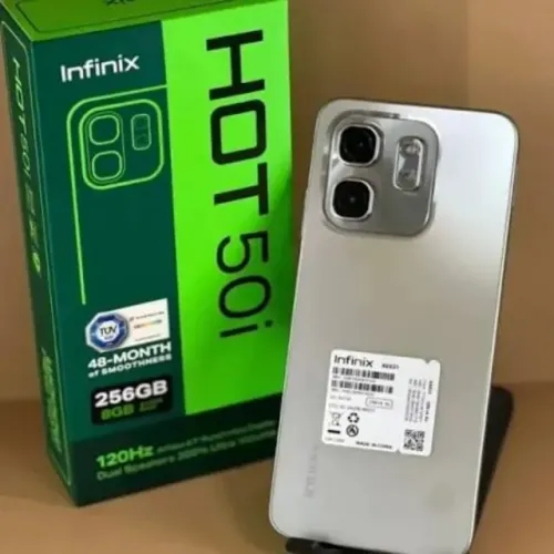 Lacrado Smartphone Infinix Hot 50i 8GB Ram 256GB I NFC I 4G I 120Hz I Telão 6.7"
