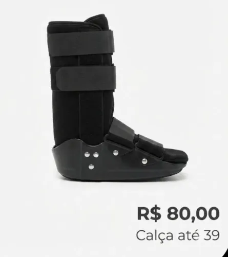 Bota para mobilidade calça até 39