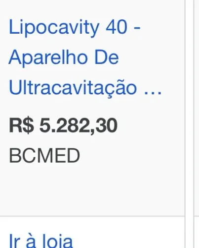 Ultrassom de baixo LIPOCAVITY 40 Usado novo