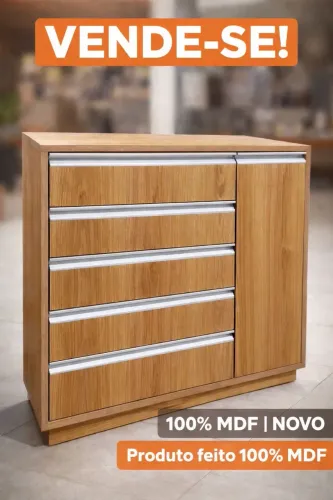 Cômoda 100% MDF