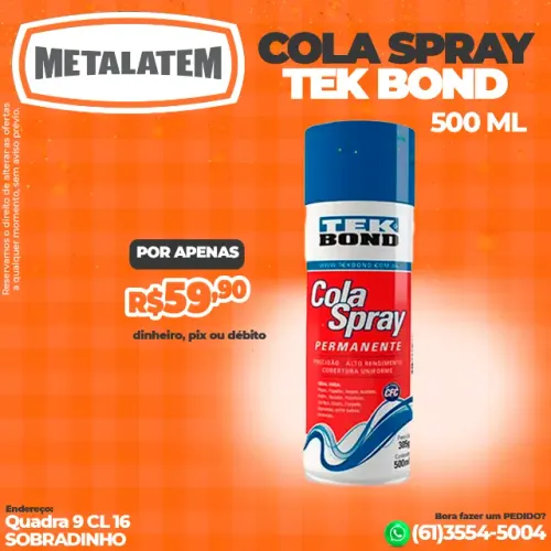 COLA SPRAY PERMANENTE 500ML TEKBOND