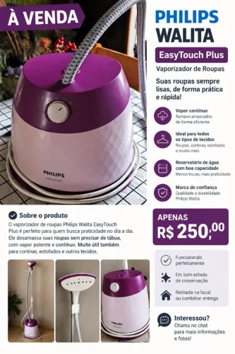 Ferro de passar Philips Walita
