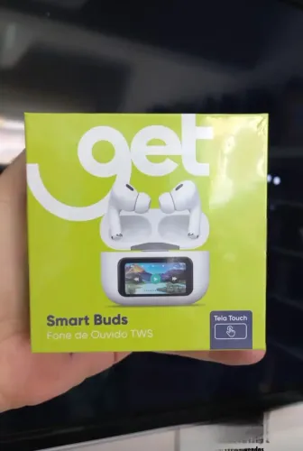 Fone de Ouvido TWS Bluetooth Get Smart Buds Branco