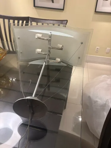Lustre Pendente Moderno Munclair em Vidro Curvo - 4 Lâmpadas