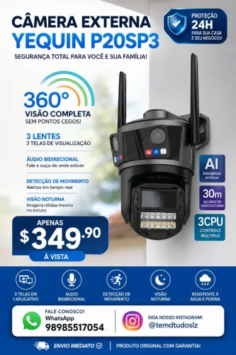 Câmera de segurança externa